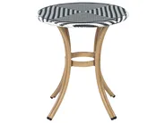 Bistro Table RIFREDDO 70 cm 70 cm Tempered Glass Black_1016439