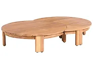 Outdoor Couchtisch ARZELLO  135 cm 90 cm Akazienholz Braun_1163928