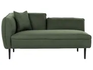 Linksseitige Chaiselongue CHEVANNES Bouclé Dunkelgrün_887292