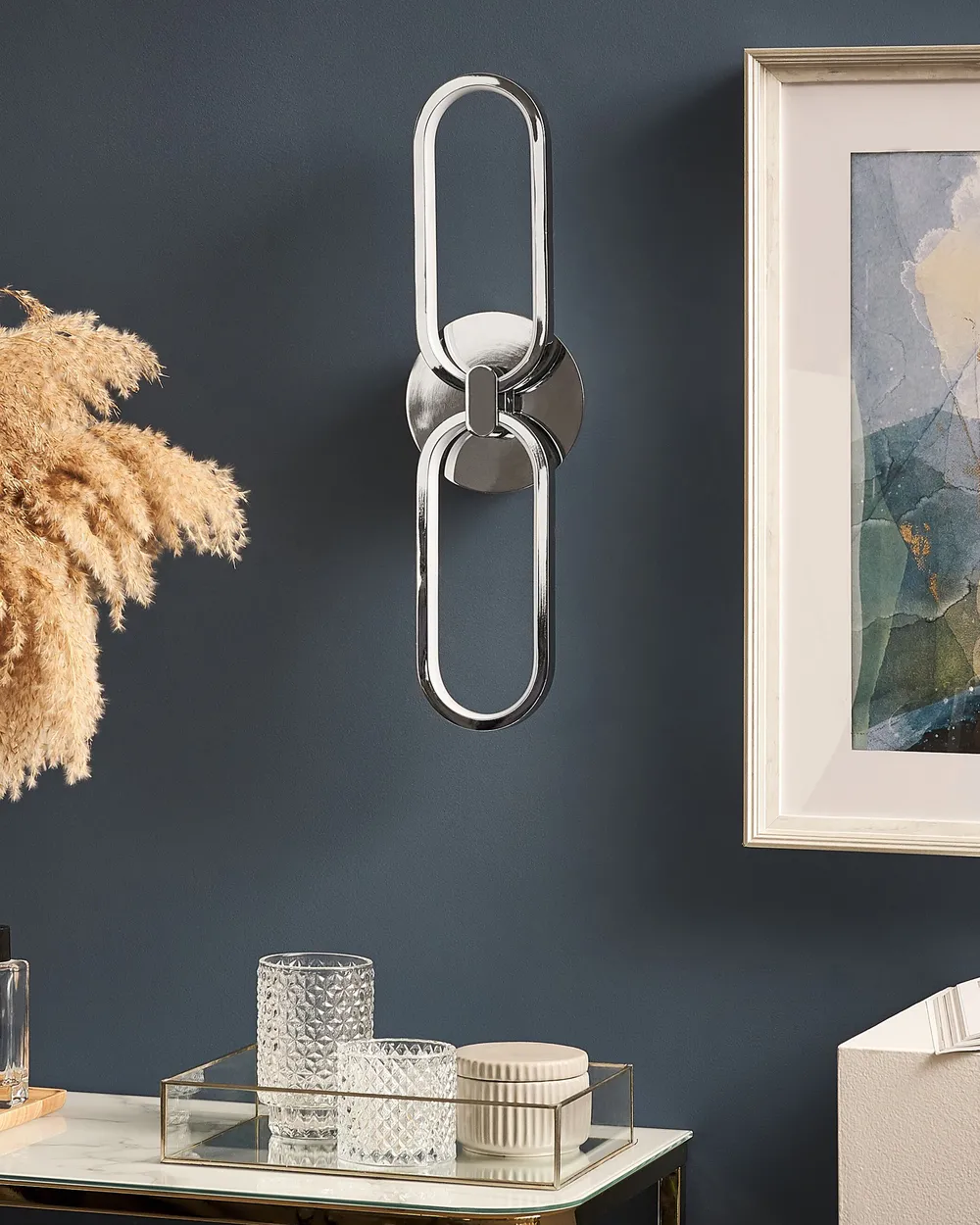 LED Wall Lamp KRANG Metal Silver_824965