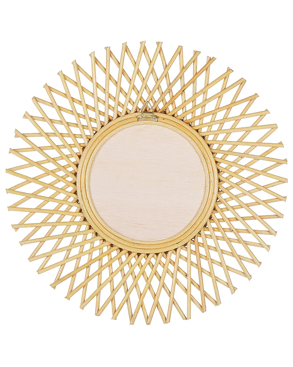 Wandspiegel TAGOLU 60 cm 60 cm Rattan Naturfarben_822182