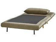 Single Sofa Bed SETTEN Velvet Olive Green_874999