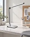 LED Schreibtischlampe PICTOR mit Dimmer Silber