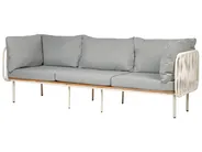 Gartensofa 3-Sitzer SENISE Metall Grau_928060