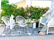 Bistro Set ACAPULCO II Polyrattan Weiß_823528