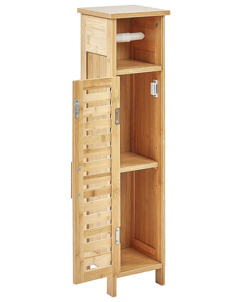 Toilettenpapier-Schrank OLATHE Bambusholz Hellbraun_926859