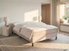 Boxspringbett ohne Kopfteil Stoff COUNTESS 140 x 200 cm Beige