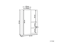 Bad-Spiegelschrank GUATAVITA 41 cm 61 cm Hellbraun_1014470