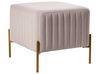 Hocker UTAH Fluweel Taupe