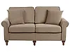 Sofa 2-Sitzer GINNERUP Stoff Braun