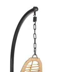 Hanging Chair with Stand ATRI II PE Rattan Natural_763811