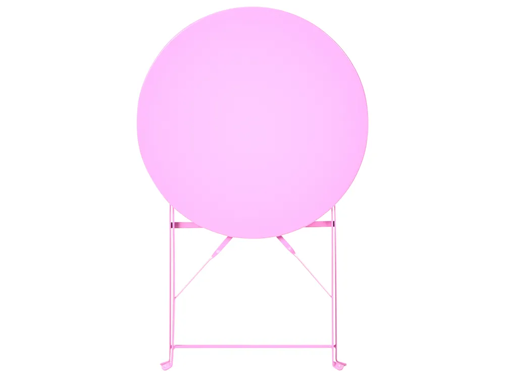 Bistro Set klappbar FIORI Metall Rosa_1093622