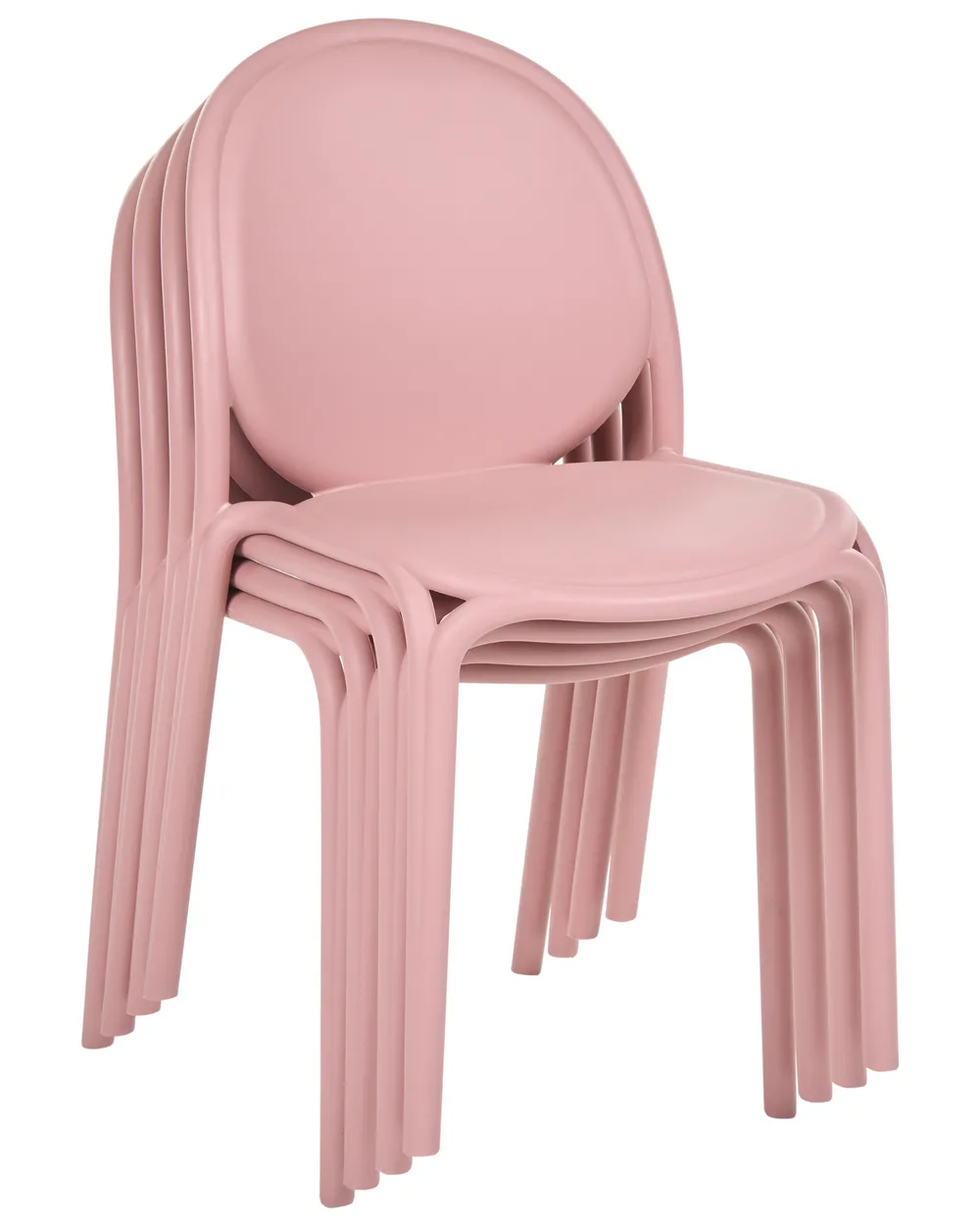 Set of 4 Garden Chairs BRUGNELLO Pink_1107012