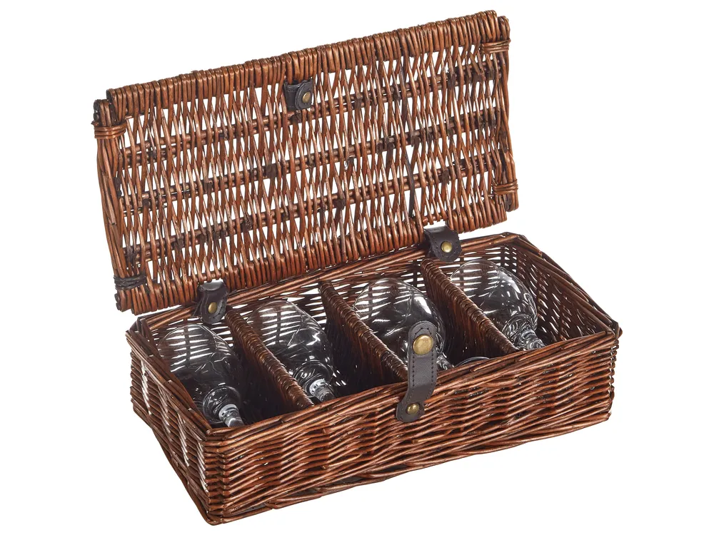 Picknickkorb PRUNEAU Geflecht Braun_964041
