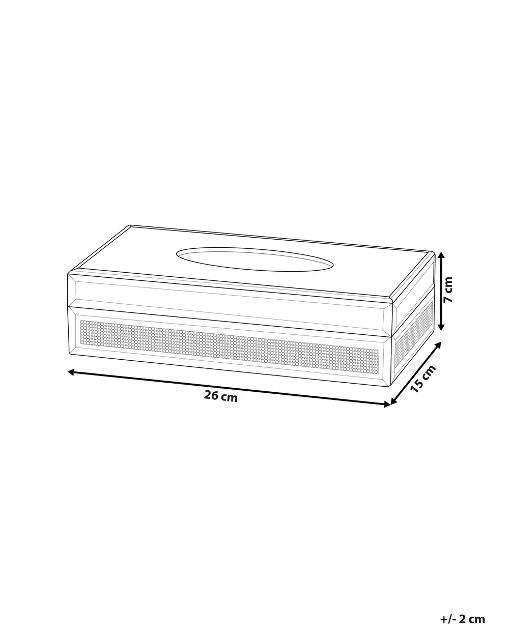 Tücherbox CHARLY Glas Silber_791214