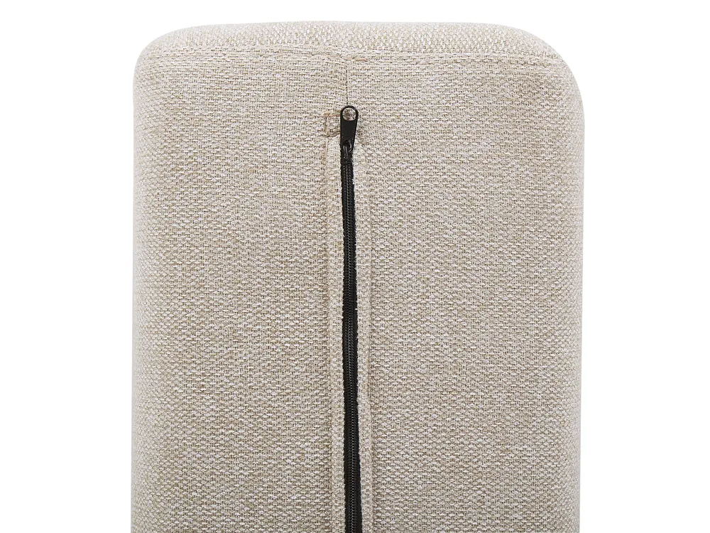 Modular Living Room Set 4 Seater TIBRO Fabric Light Beige_825930
