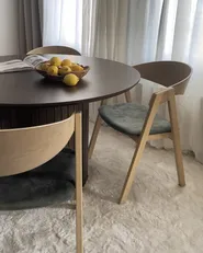 Esszimmerstuhl 2er Set YUBA Holz Dunkelgrün_953722