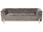 Sofa Set 5-Sitzer ALNOR Chenillegewebe Braun_1019077