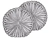 Dekokissen 2er Set UDALA 40 x 40 cm Samtstoff Grau Ohne Muster