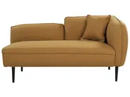 Rechtsseitige Chaiselongue CHEVANNES Bouclé Senfgelb_895431