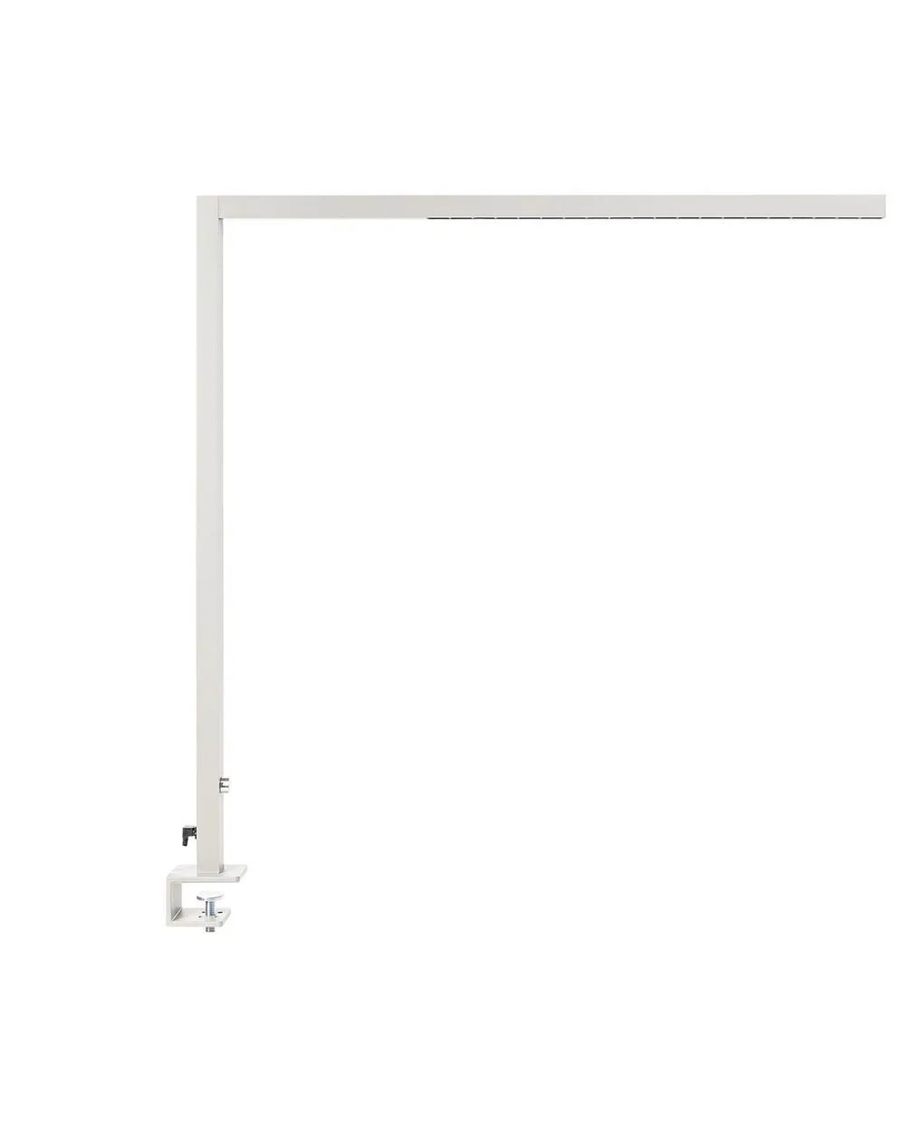 LED Clamp-On Desk Lamp VOLANS with Dimmer Metal Silver