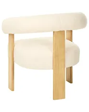 Sessel ILBRO Bouclé Cremeweiß / Hellbraun_984758