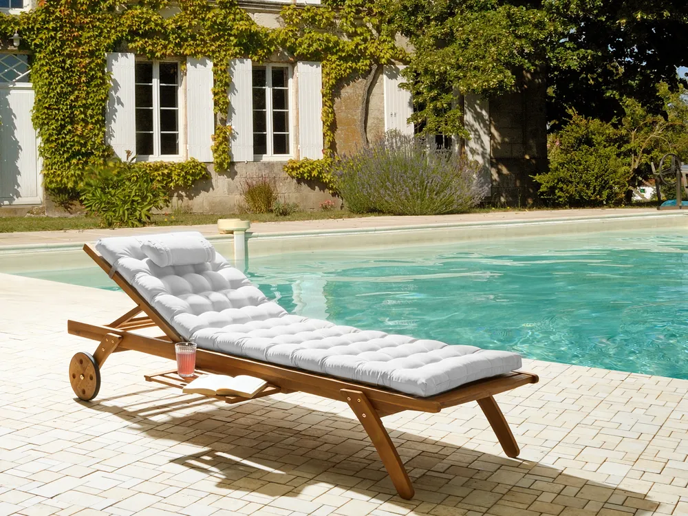 Liegenauflage CESANA PREMIUM 192 x 56 cm Cremeweiß