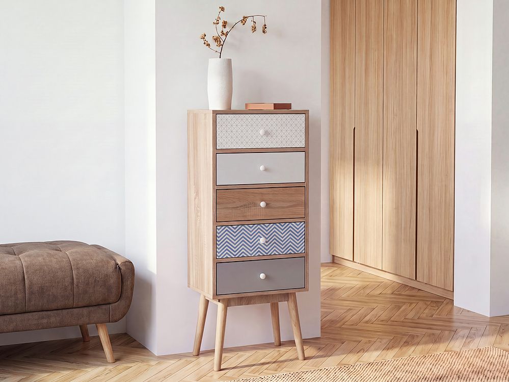 Ladekast 5 lades FOLEY Meerkleurig