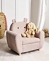 Kindersessel Nilpferd MARIBO Bouclé Pastellrosa