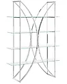 Regal mit 4 Ebenen HOLLOW 175 cm Metall Silber