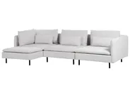 Modul Ecksofa 3-Sitzer EGERIS Stoff Hellgrau rechtsseitig_894305