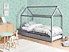 Kinderbett mit Ausziehbett Kiefernholz CRILLON 90 x 200 cm Grau