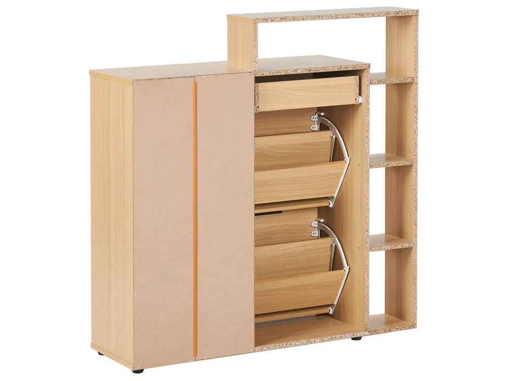 Shoe Storage Cabinet MIRANI Light Brown_948171