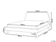 Bed Velvet VIENNE 180 x 200 cm (EU Super King) Black_740368