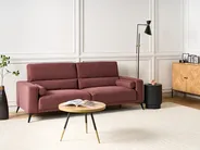 Sofa 3 Seater ANGE Fabric Burgundy_941543