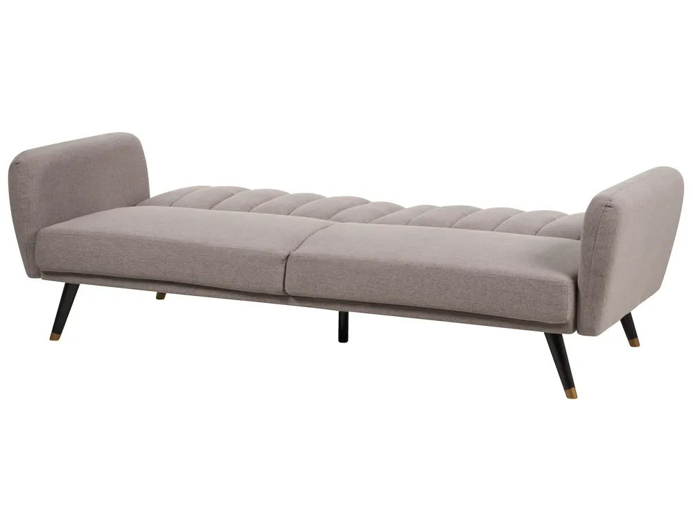 Schlafsofa 3-Sitzer VIMMERBY Stoff Hellbraun_900057