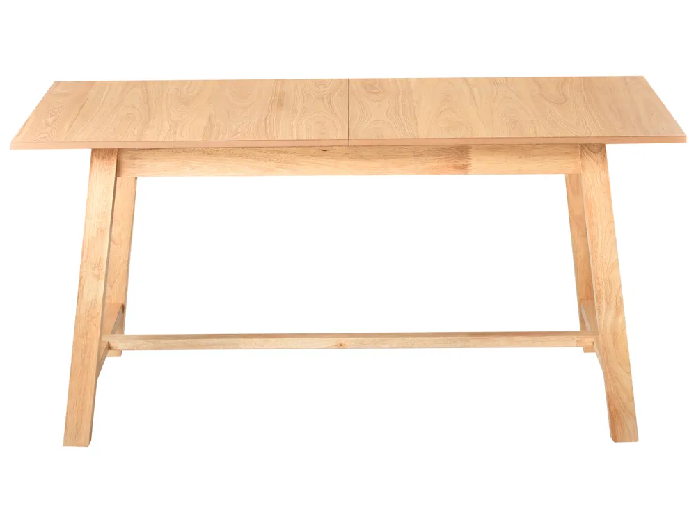 Extending Dining Table BARNES Light Ash Wood 160/200 cm 90 cm_992705
