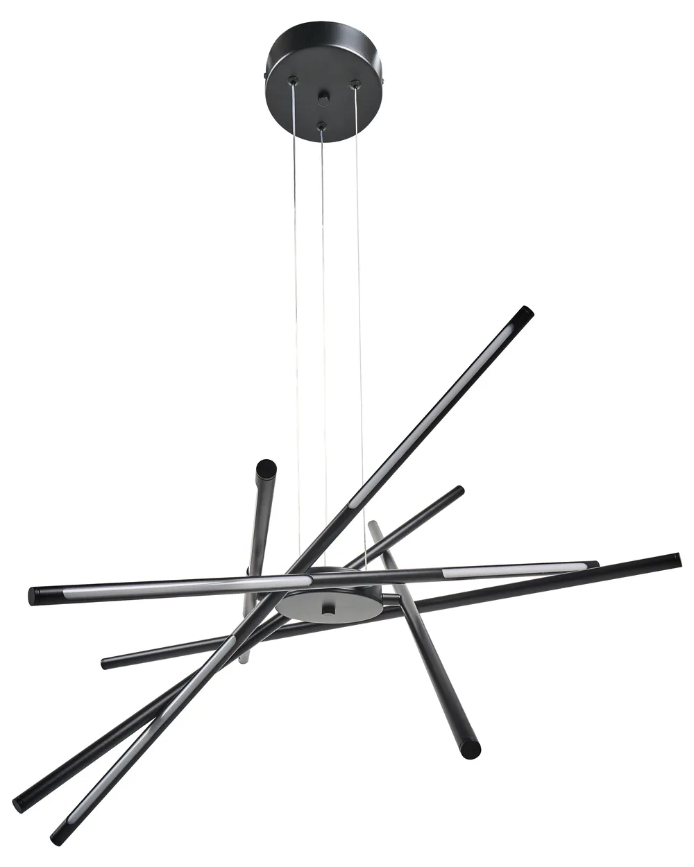 LED Pendant Lamp PALUN with Dimmer Metal Black_1032974
