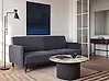 Schlafsofa 3-Sitzer SENJA Samtstoff Grau