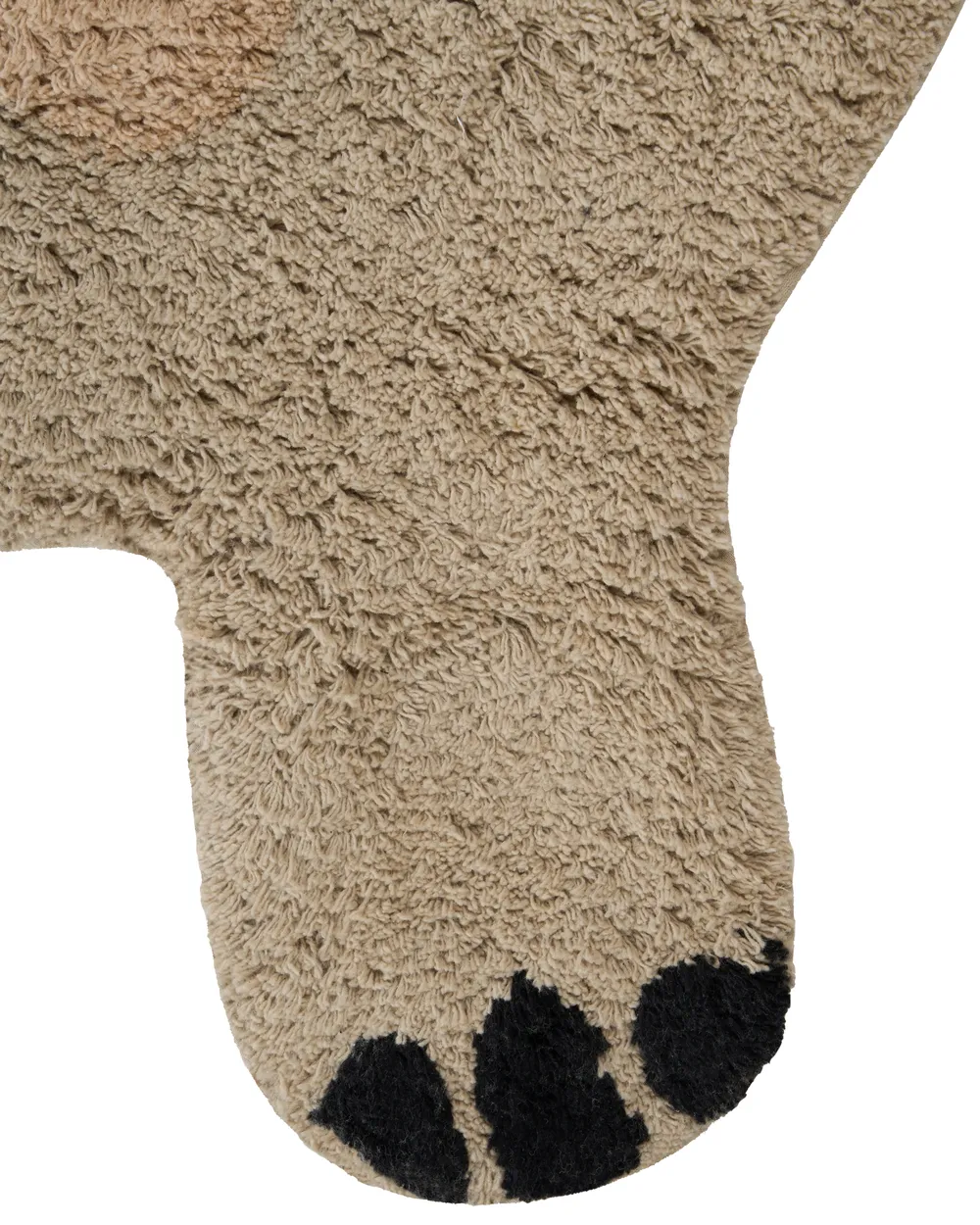 Kinderteppich REXY Hellbraun 80 x 120 cm Baumwolle_1107640