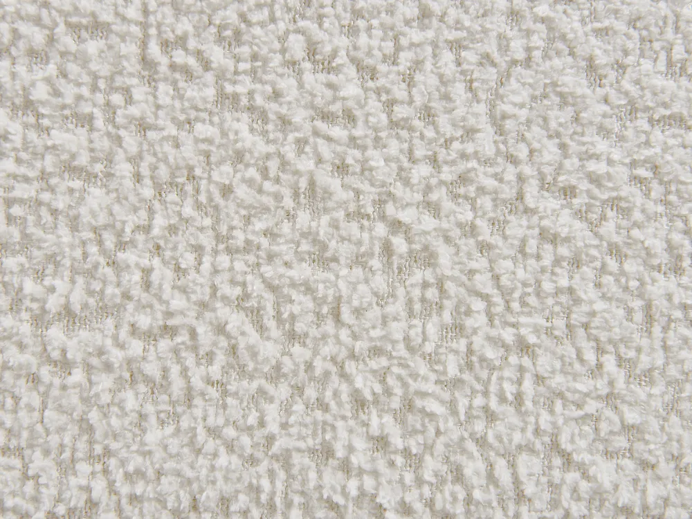 Bett mit Lattenrost Bouclé MIRANDE 180 x 200 cm Cremeweiß_943343