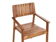 Gartenmöbel Set 4-Sitzer AGELLO mit Schirm (12 Optionen) Akazienholz Braun_923490