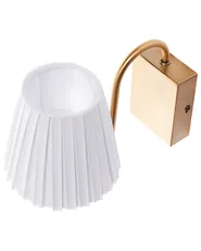 Set of 2 Wall Lamps TOLKA Metal White_948756