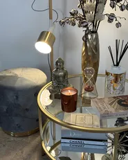 Couchtisch BIRNEY Sicherheitsglas Gold_943267