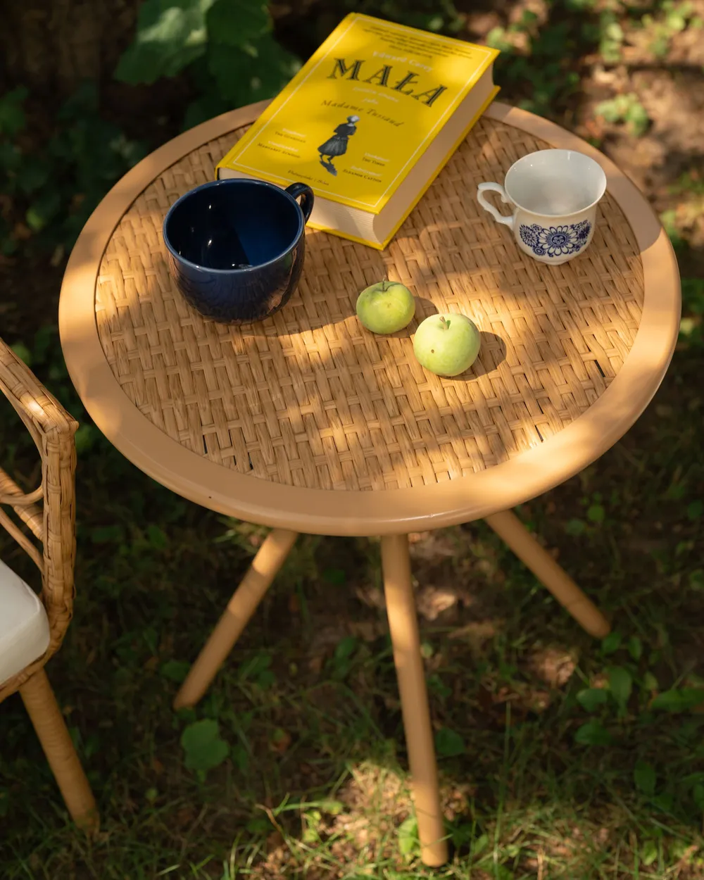 Bistro Set FERLA PE Rattan Light Brown_1154660