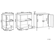 Outdoor-Küche 3er Set VILAMA Grün Metall_977051