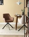 Chaise de salle à manger MORNAS Cuir PU Marron