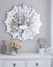 Wandspiegel VIRE 70 cm 70 cm Silber_904056
