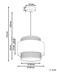 Hängeleuchte YUMURI Rattan Pfirsichrosa_837030