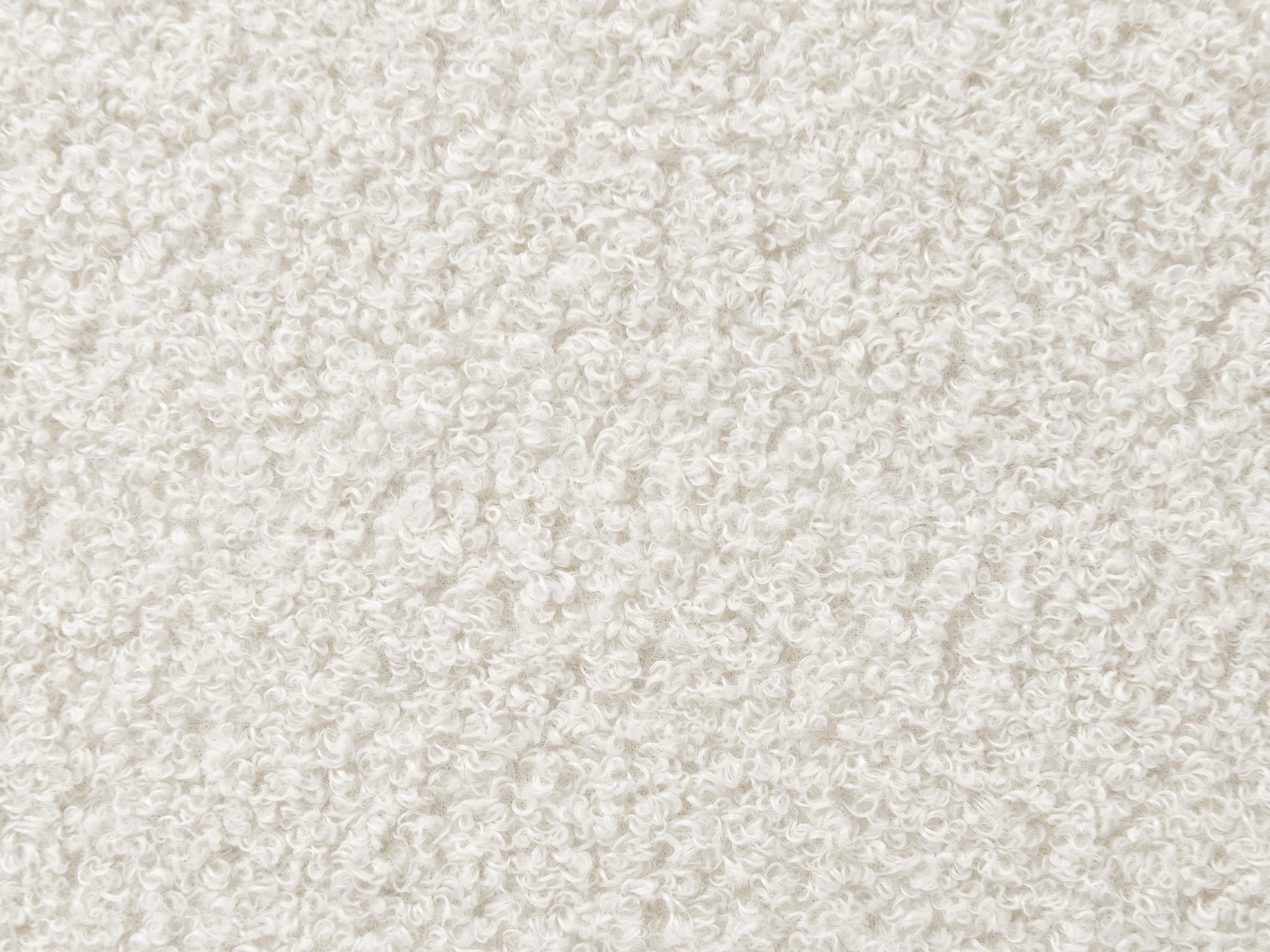 Bed Boucle AMBILLOU 140 x 200 cm (EU Double) Off-White_967572